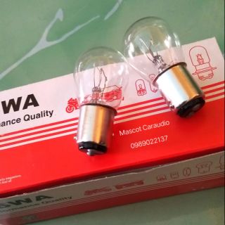 หลอดไฟท้ายหรี่-เบรค OSWA แบบเขี้ยว 2 จุด12V จำนวน 2 หลอด