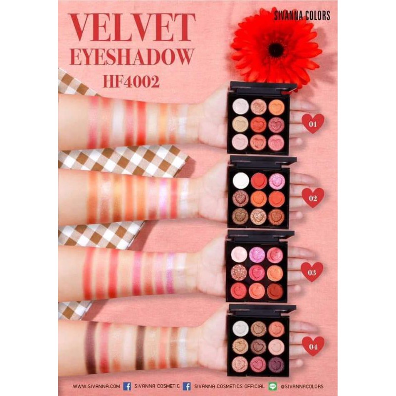 พร้อมส่ง！！ อายแชโดว์ sivanna เนื้อดินน้ำมัน