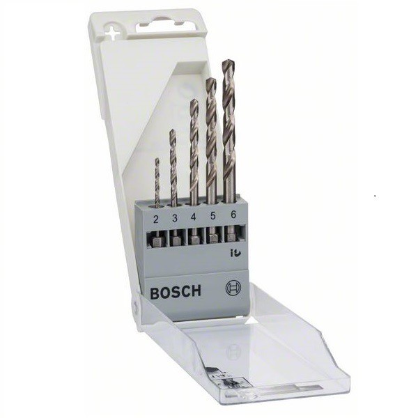 BOSCH ชุดดอกเจาะโลหะ HSS-G ก้านหกเหลี่ยม ขนาด 2 - 8 มม. 2608595517