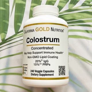 67% OFF Sale!!! EXP: 05/2023 Colostrum คอลอสตรัมHighly Concentrated 1000 mg 240 Veg. Capsules (CGN) น้ำนมเหลือง