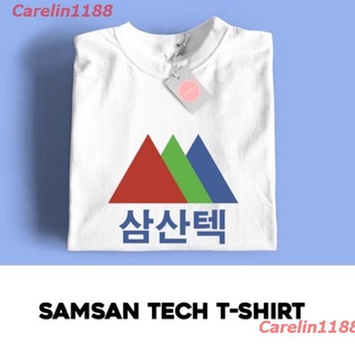 【ผ้าฝ้ายแท้】Carelin1188 2022 เสื้อยืด Samsan Tech Start Up สําหรับผู้ชาย discount