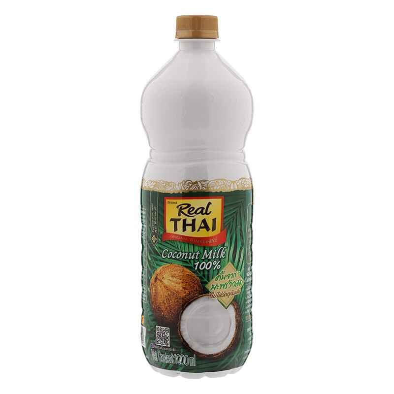 เรียลไทยกะทิยูเอชที 1000มล. Real Thai UHT coconut milk 1000ml.