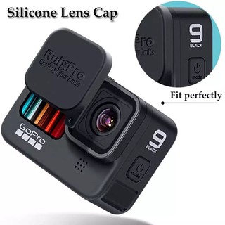 Gopro Hero 11 10 9 Lens Cover แบบซิลิโคน Silicone Lens Cap for Gopro11 ฝาปิดเลนส์กล้องโกโปร 11 10 9 แบบซิลิโคน Ruigpro