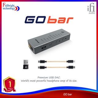 iFi Audio GO bar ultraportable DAC-Amp ขนาดพกพา รองรับ PCM สูงสุดที่ 32bit/384kHz รับประกันศูนย์ไทย 1 ปี