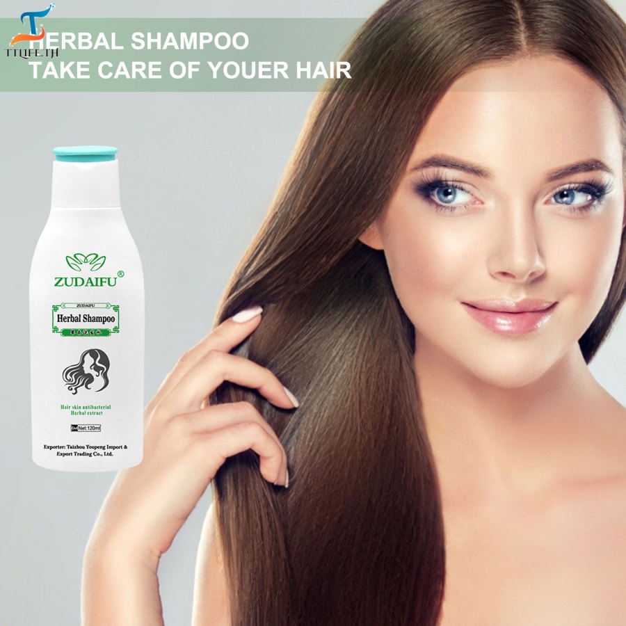 【TTLLIP】 Zudaifu Herbal Ginseng Keratin Hair Treatment Hair Loss Antibacterial And Mite Growth Serum Repair Shampoo