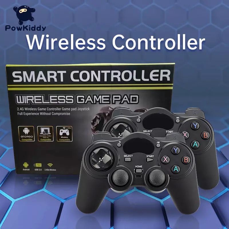 2.4G ไร้สาย Gamepad จอยสติ๊กเกมคอนโทรลเลอร์ Joypad สำหรับ PS3 PC Android Windows Raspberry Pi 4 Retroflag NESPi Retropie