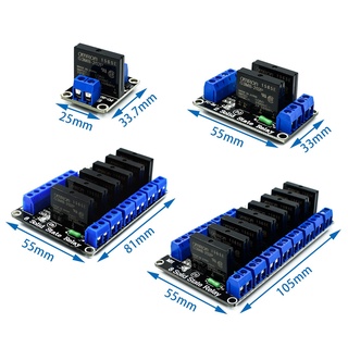 5V 1 2 4 8 channel SSR G3MB-202P 4 way Solid State Relay Module 240V 2A Output with Resistive Fuse for arduino