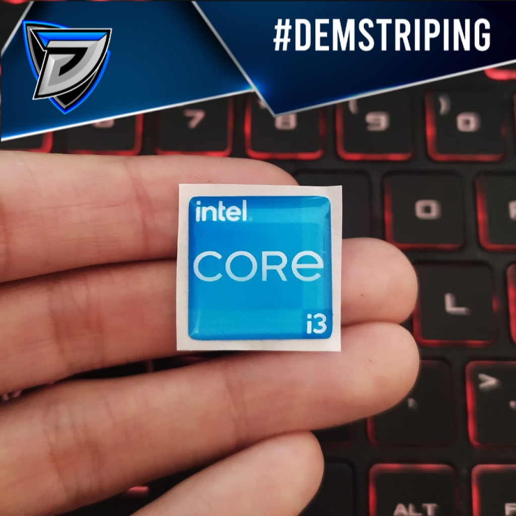 INTEL CORE i3 GEN 11 สติ๊กเกอร์ FLEXIBLE RAISED สติ๊กเกอร์ PC สติ๊กเกอร์ PROCESSOR สติ๊กเกอร์