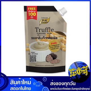 ซอสกลิ่นเห็ดทรัฟเฟิล 370 กรัม เพียวฟู้ดส์ Pure Foods Truffle Flavoured Sauce ซอส ซอสเห็ด ซอสเห็ดทรัฟเฟิล เห็ดทรัฟเฟิล ซอ