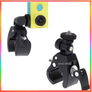 For Gopro ขายึดจักรยานสำหรับกล้อง Gopro/SJCam/Xiaomi Handlebar Camp Lock Stand (สีดำ)