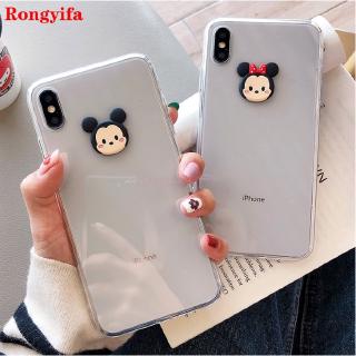 Vivo X50 X30 X27 Pro X23 X21i X21 UD X20 Plus Phone Case Mickey Minnie Cartoon Cute Transparent Clear Soft TPU Case Cover