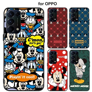 เคส OPPO Reno 8 8Z 4 5 6 7 6Z 7Z Z PRO 5G นิ่ม ลายมิกกี้ มินนี่เมาส์ สําหรับ