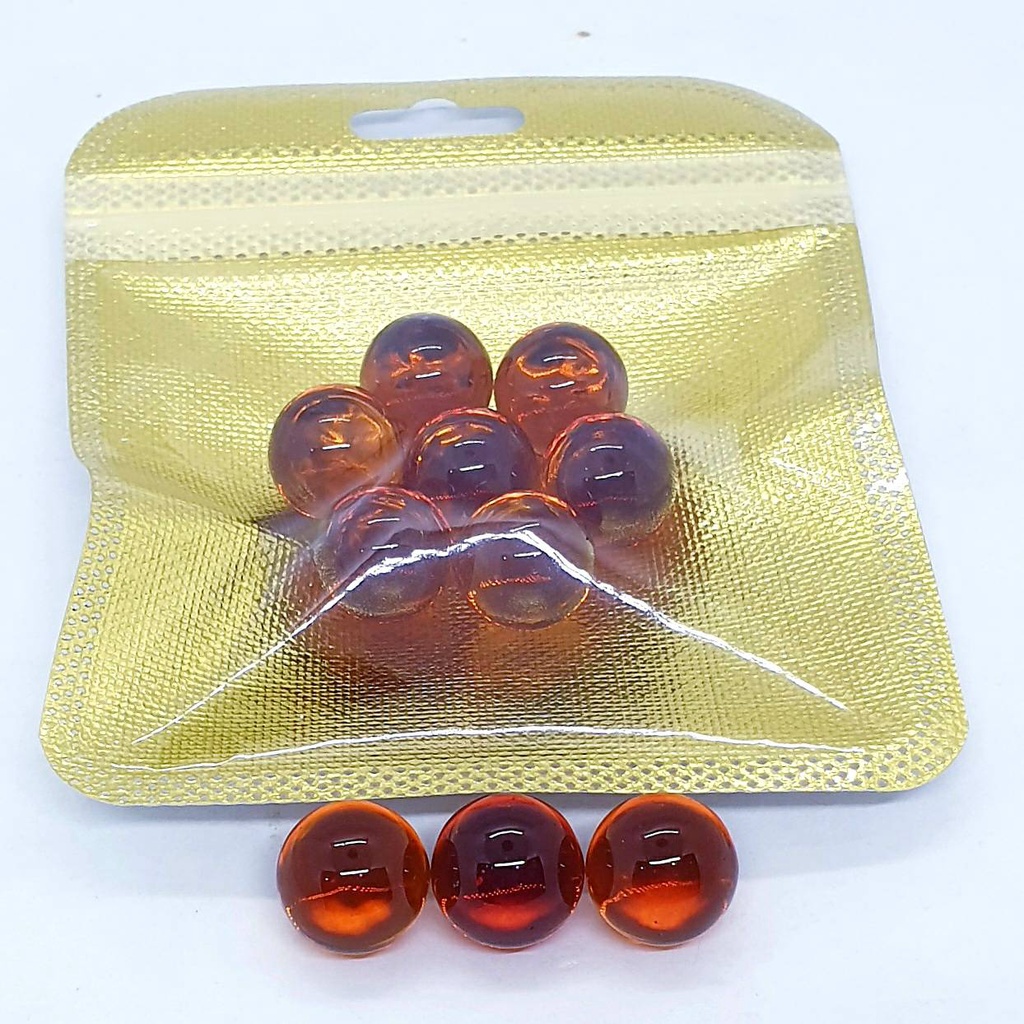 ลูกแก้วใส 16มิล  บรรจุ 7 ดวง ลูกแก้วแท้ เกรด A มาใหม่ แช่น้ำได้  มีหลายสีให้เลือก - รูปที่ 4