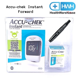 Accu-chek Instant Forward แถม ปากกาเจาะเลือด Softclix 1 ด้าม แผ่นตรวจน้ำตาล 25 แผ่น