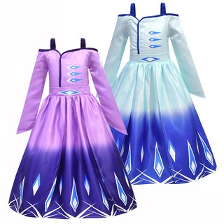 ชุดคอสเพลย์ Frozen Elsa Anna Dress สำหรับเด็ก