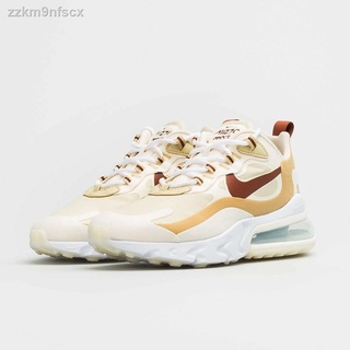 ใหม่ Nike Air Max 270 react บุรุษขนาด EU 39-45 equestrian gold-AT6174-700