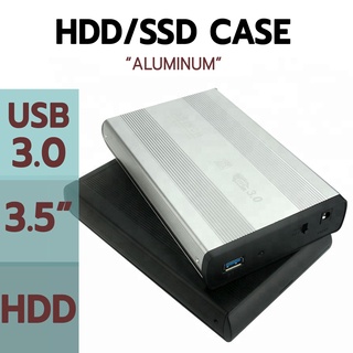 กล่องใส่ฮาร์ดดิสก์ HDD 3.5" SATA to USB 3.0 +อะแด็ปเตอร์+สายพร้อมใช้ (Aluminum External HDD 3.5" Enclosure)