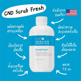 CND 🇺🇸Scrub fresh น้ำยาเตรียมหน้าเล็บ 7.5 oz