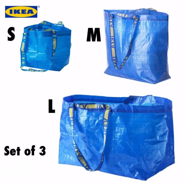 พร้อมส่ง! ถุงอิเกีย S M L แท้ ทน ถึก ใช้ดีจาก IKEA