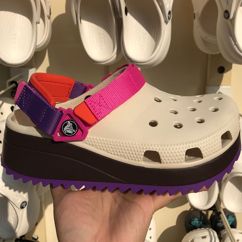 รองเท้าแตะ Croc เหมาะกับเดินชายหาดกลางแจ้ง สไตล์คลาสสิก สําหรับผู้ชาย และผู้หญิง206772