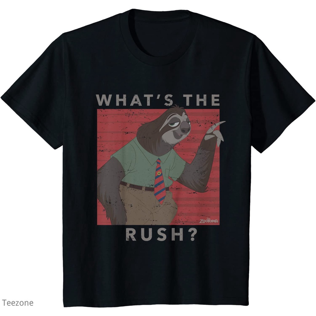 เสื้อยืดคอกลม แขนสั้น ผ้าฝ้าย 100% พิมพ์ลายการ์ตูนสัตว์ Crazy Animal City Zootopia Zootopia Judy Rab