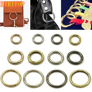 Bibitop ตะขอโลหะเปิดกระเป๋าเดินทาง Metal O Ring Openable Keyring Dog Chain Snap Clasp Clip