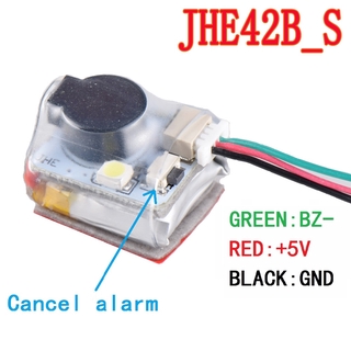 Jhemcu JHE42B-S Finder 5V Super Loud Buzzer Tracker 100dB พร้อมสัญญาณเตือน LED แบตเตอรี่ในตัว สําหรับ RC FPV Drone เครื่องบินควบคุม