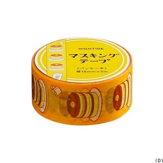 HIGHTIDE New Retro Masking Tape D Pancake / เทปตกแต่งสไตล์เรโทร ลายแพนเค้ก (HDZ030-D)