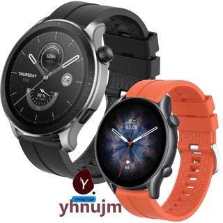 สาย Amazfit GTR 4 GTR4 smart watch สาย สายนาฬิกาข้อมือซิลิโคน for Amazfit GTR 2 GTR2 2E สายรัดข้อมืออัจฉริยะ Amazfit Gtr 3 Pro / Amazfit GTR Mini สําหรับสมาร์ทวอทช์ป้องกันรอยหน้าจอ