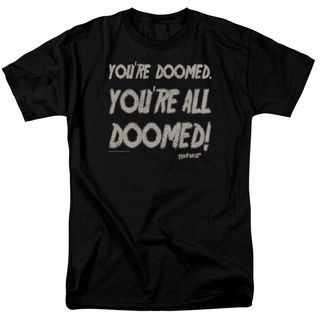 เสื้อยืดผ้าฝ้ายพิมพ์ลายขายดี เสื้อยืด พิมพ์ลายกราฟิก Friday The 13Th Doomed Unseix แฟชั่นยอดนิยม