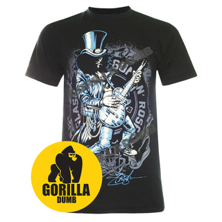 Gorilladumb เสื้อยืดลายวงดนตรี สแลช กันแอนโรส Slash Guns N Roses Solo