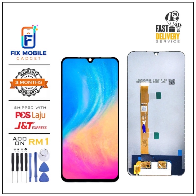 LCD เข้ากันได้กับ Vivo V11i / Y97 หน้าจอสัมผัส LCD คุณภาพสูง [ Fix Mobile Gadget ]