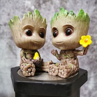 โมเดลฟิกเกอร์ รูปการ์ตูนอนิเมะ Groot  ขนาดมินิ