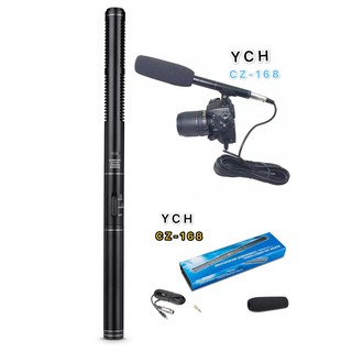 YCH 14.37 Camera กล้องวิดีโอไมโครโฟน shotgun Uni - Directional MIC สำหรับ Nikon Canon(YCH รุ่น CZ-168 เเพ็ค1ตัว)