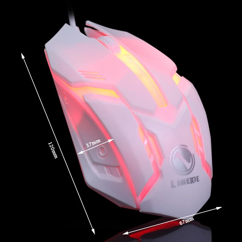 เมาส์เกมมิ่ง RGB 7 สี มีสาย ไฟไล่ระดับสีอัตโนมัติ thumbnail 4