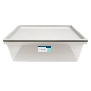  กล่องอเนกประสงค์พร้อมฝาปิด รุ่น 5122B-GR ความจุ 10.5 ลิตร สีขาว - เทา  Multi-Purpose Box with Lid 5122B-GR Capacity 10.