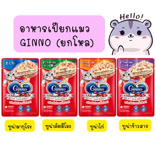 (ยกโหล) Ginno Cat Gourmet กินโนะ อาหารแมวแบบเปียก 60 g (โหล 12 ซอง)