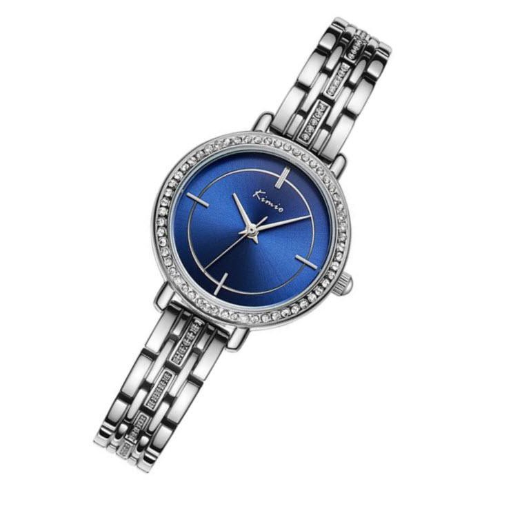 Kimio นาฬิกาข้อมือผู้หญิง ประดับเพชร คลาสสิสหรูหรา สายสแตนเลส NEW รุ่น KW6273