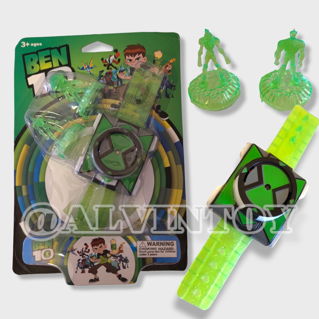 children's watch พร้อมส่ง นาฬิกา Ben 10 Omnitrix ของเล่นเบนเท็น มี 6 แบบ ให้เลือก สินค้าทำจากพาสติก PVC มีหุ่น Figure มี