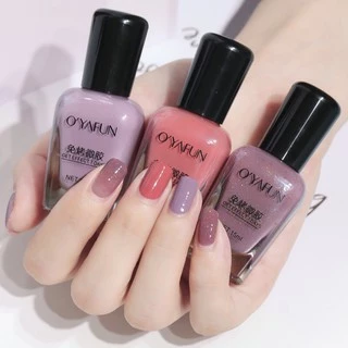 O'YAFUN สีทาเล็บ น้ำยาทาเล็บกึ่งเจล ไม่ต้องอบ สีสันสวยงาม แฟชั่น ขนาด 15 ml.