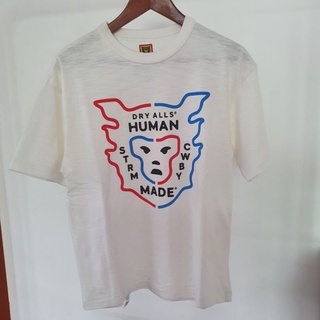 เสื้อผ้าผชHuman Made T-shirt  เสื้อแขนสั้นพิมพ์ลายS-5XL