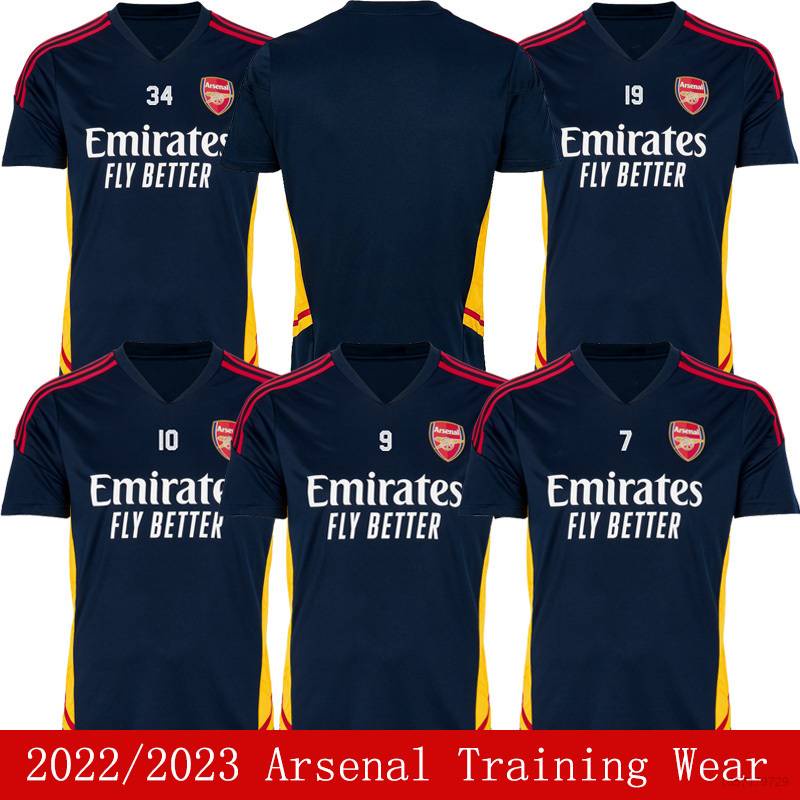 เสื้อกีฬาแขนสั้น ลายทีมชาติฟุตบอล Arsenal FTB 2022-2023 สําหรับผู้ชาย และผู้หญิง