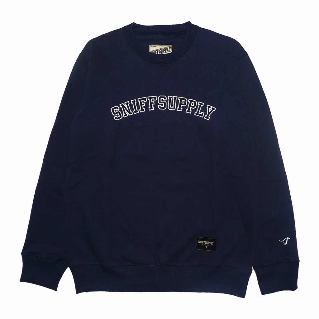 เสื้อสเวตเตอร์ คอกลม Sniff Supply | SCULPTURE 3 สีกรมท่า