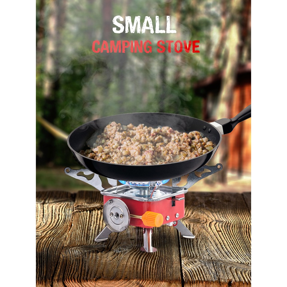 ส่งฟรีชุดเตาแก๊สพกพา Small Camping Stove เก็บเงินปลายทาง