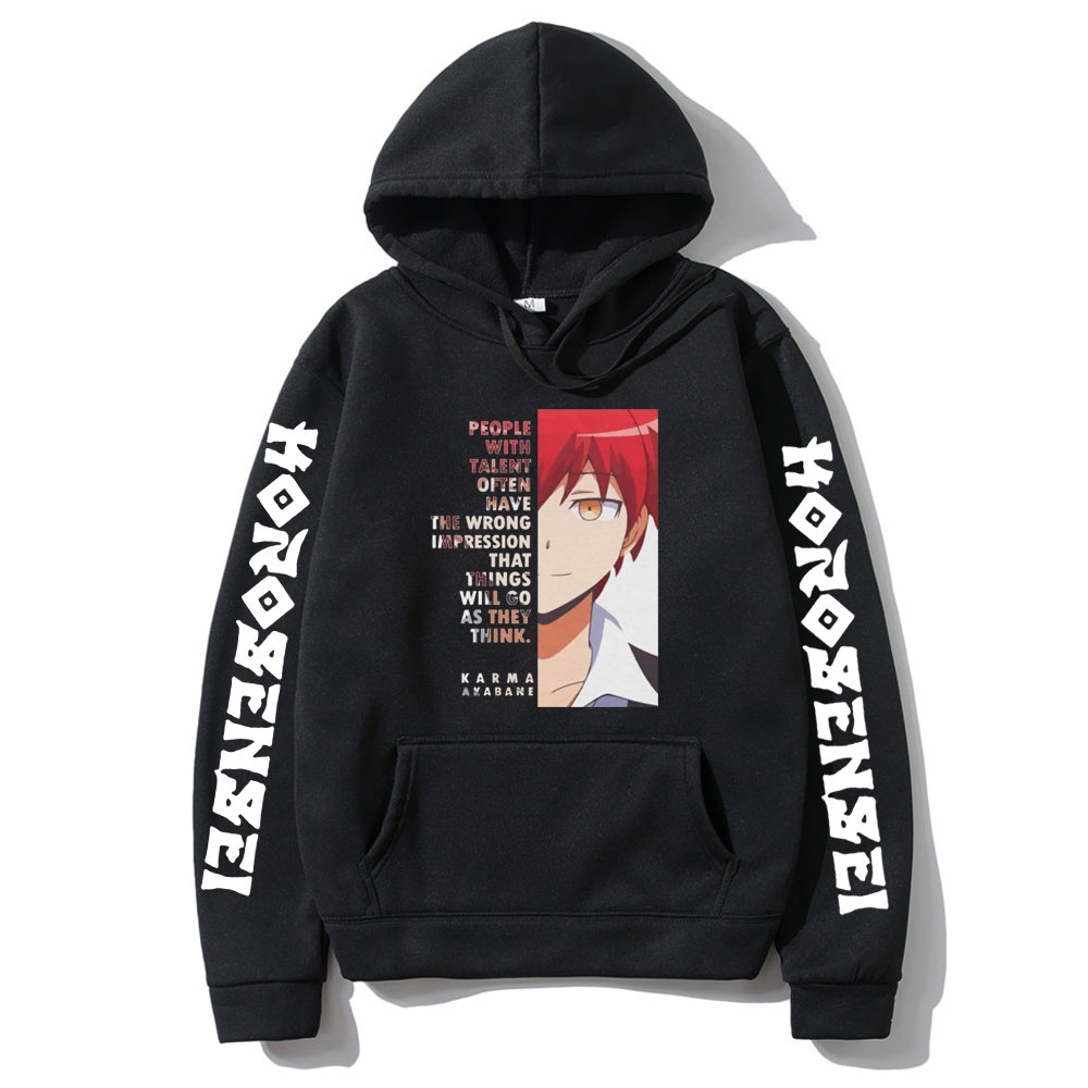 Anime Assassination Classroom Graphic Hoodie Harajuku Hoodies Karma Akabane Men Sweatshirt