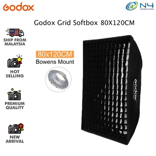 Godox ซอฟท์บ็อกซ์สตูดิโอ 80x120 ซม. SB-FW แถบรังผึ้ง ตารางรังผึ้ง ซอฟท์บ็อกซ์ สําหรับ Bowens เมาท์สตูดิโอ ไฟแฟลช การถ่ายภาพ