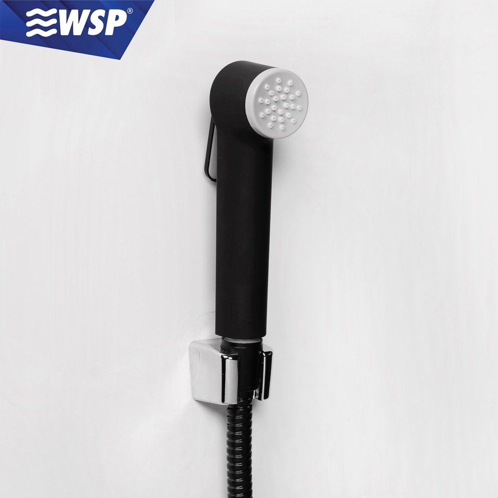 WSP ชุดที่ฉีดชำระ พร้อมสายฉีด รุ่น R-49BK (สีดำ)