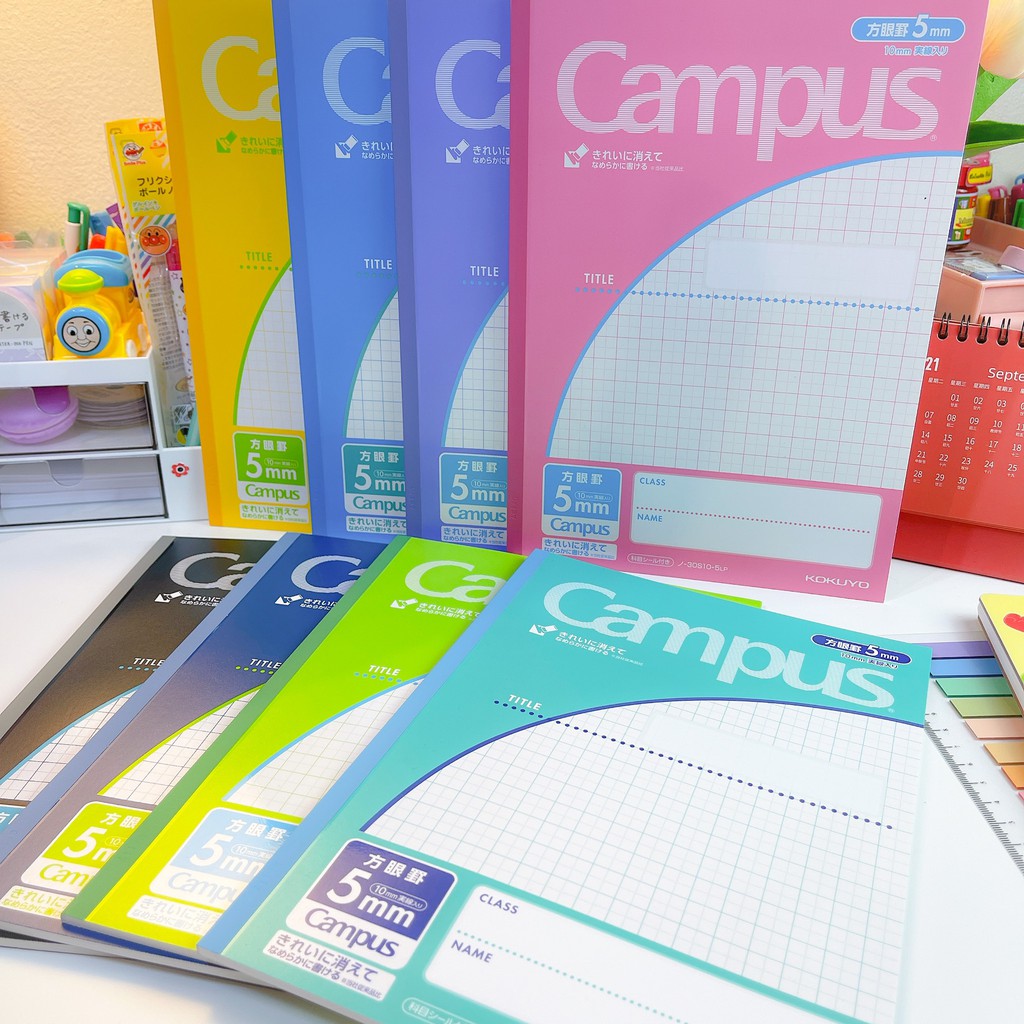 สมุดกราฟ สมุดคัดจีน CAMPUS 30S10-5 (ลิขสิทธิ์แท้) นำเข้าจากญี่ปุ่น ‼