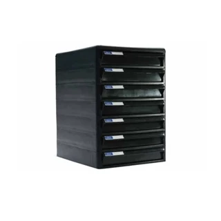 Orca ตู้เอกสาร CBN-7 โครงดำทึบ 7 ชั้น ลิ้นชักดำทึบ ใส่กระดาษ A4 ได้ ตู้ใส่เอกสาร ตู้ใส่A4