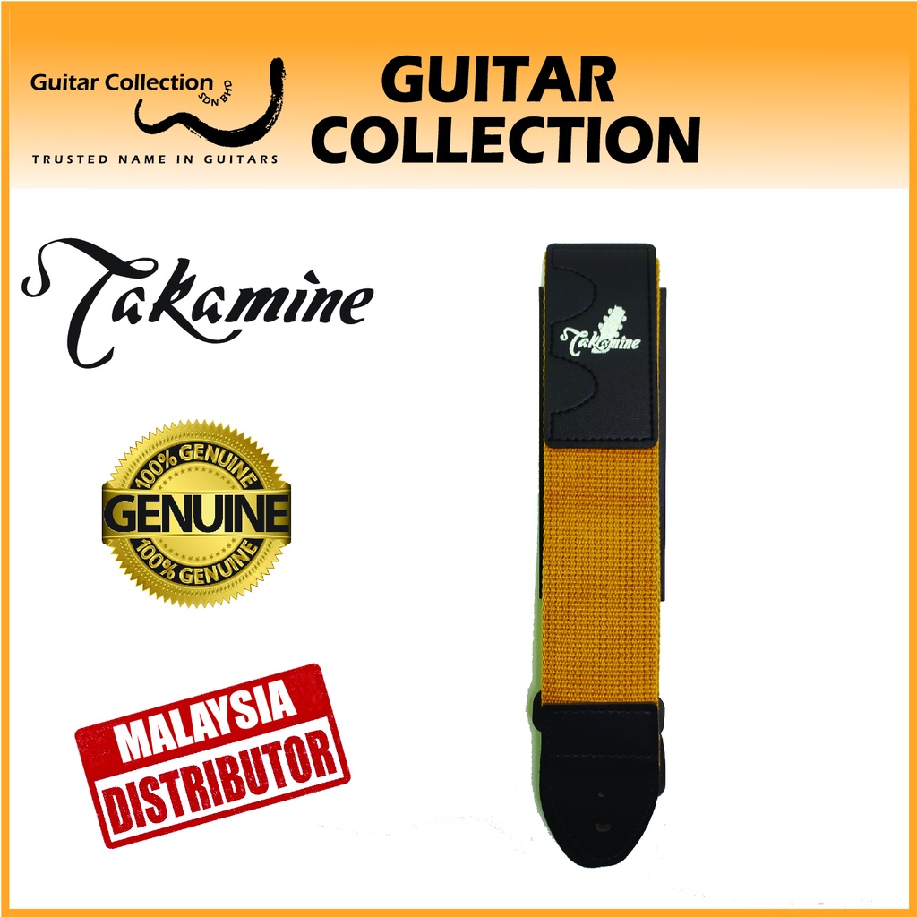 Takamine TGS-1CA GUITAR STRAP, COTTON (CAMEL)